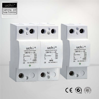 Class 1 Type 1 และ 2 Surge Protection Iimp 25KA ISO9001 Approved