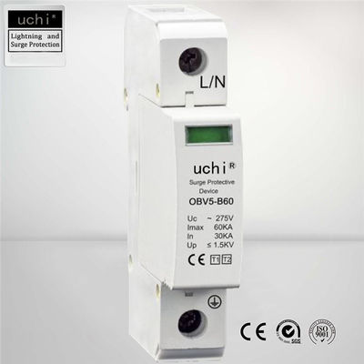 อุปกรณ์ป้องกันไฟกระชาก Uc 275V Type 1 + 2, เสาควบคุมส่วนประกอบสายฟ้า 1P