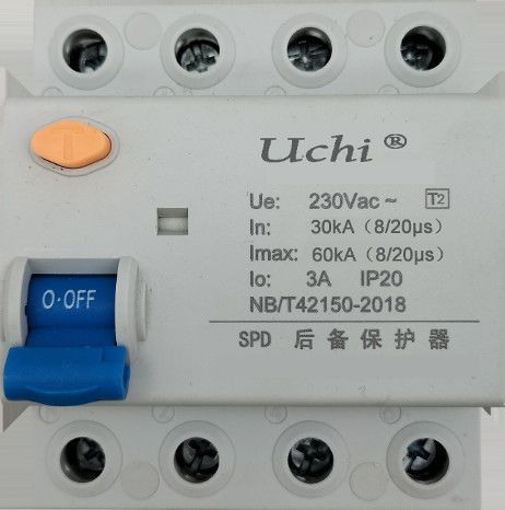 เซอร์กิตเบรกเกอร์ป้องกันไฟกระชาก Ul94-V0 พร้อมความสามารถในการจ่ายกระแสไฟ 60KA